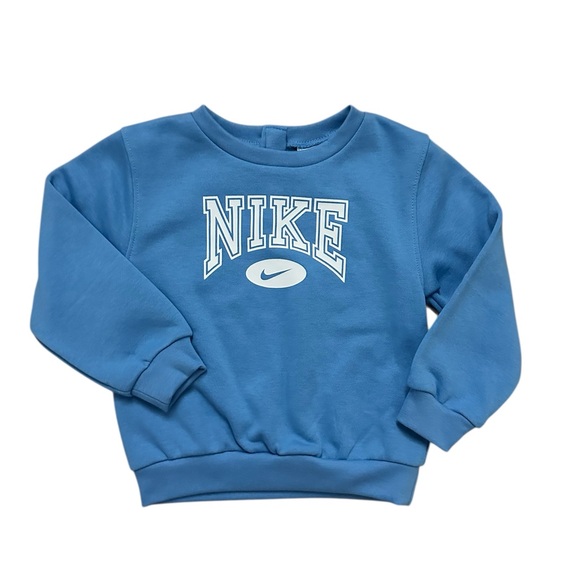 *New* Nike Blue Crewneck Sweatshirt & Jogger Pants 2 Piece Set Boys 24 Months - Picture 3 of 7